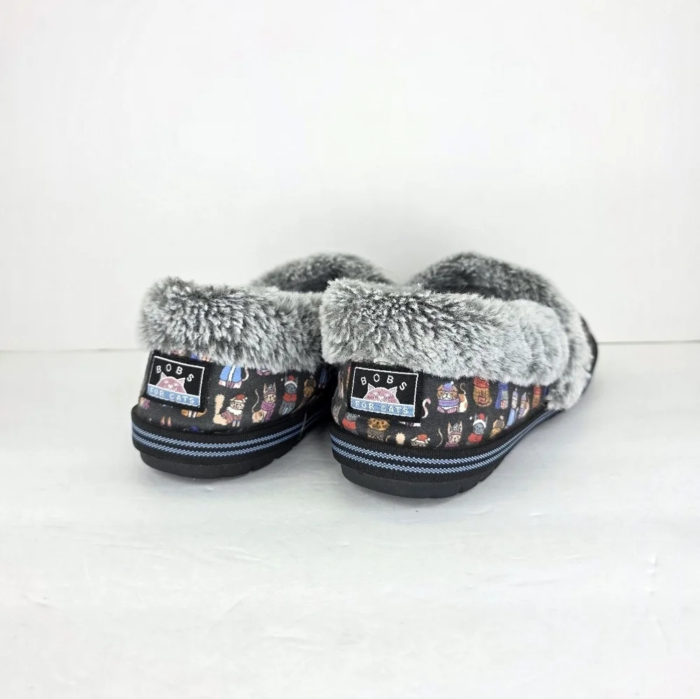 Skechers BOBS Too Cozy Cat Ages Slippers Colorful Cats Multicolor Women’s Size 8 - Picture 8 of 15